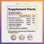 Ideal Infusion Vegan Vitamin D3 K2 K1 10,000 IU - 90 Servings - image 3