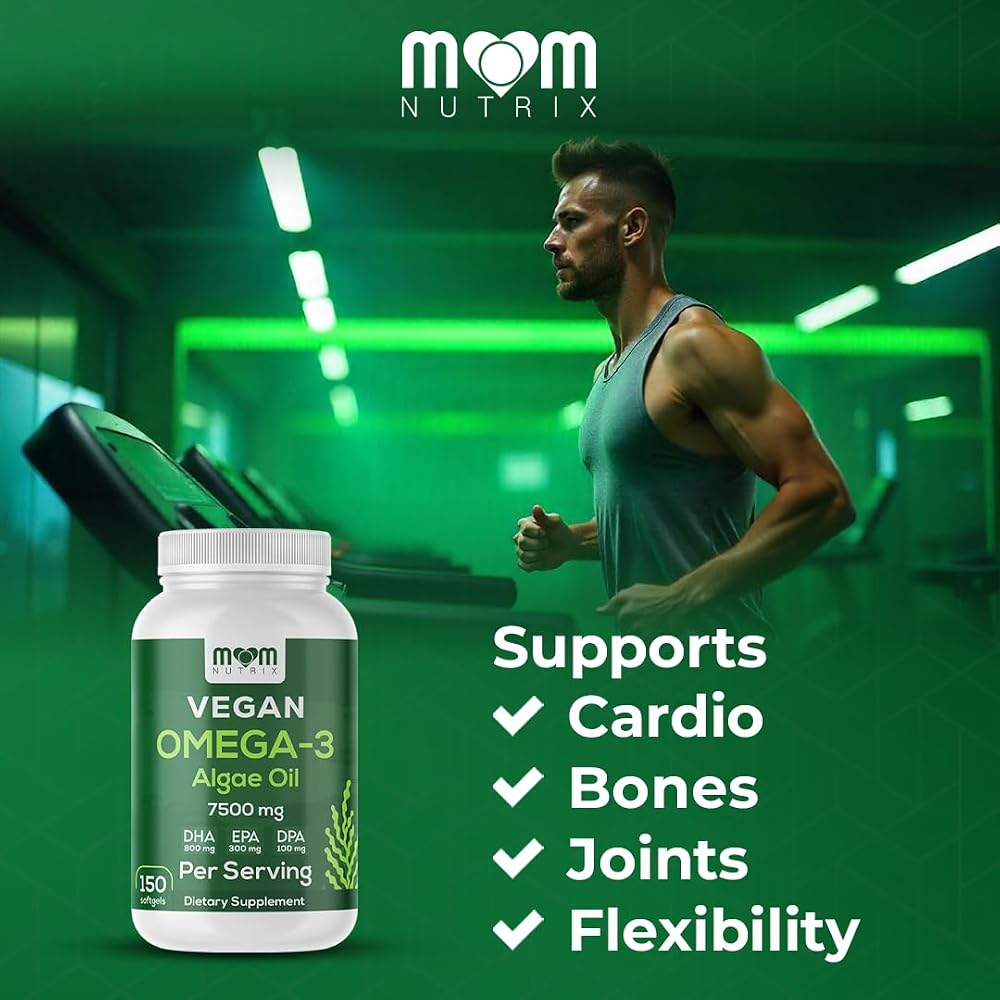 MOM NUTRIX Vegan Omega-3 Algae Oil DHA EPA - 150 Softgels - image 5