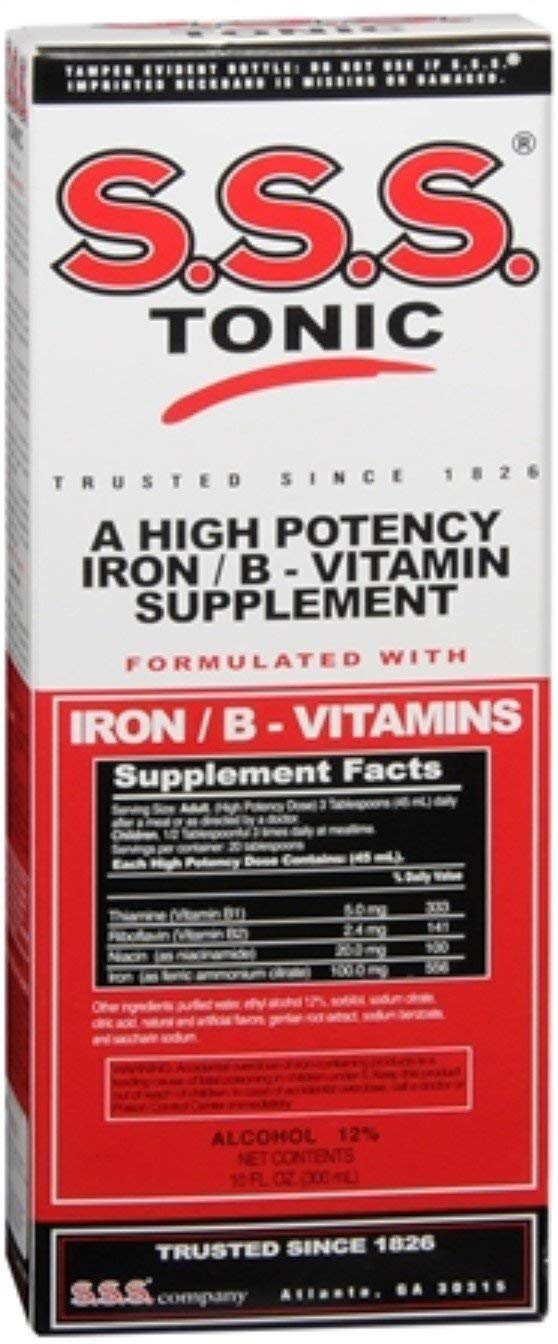 S.S.S. CO. S.S.S. Tonic B-Complex Vitamin Liquid - 10 fl oz