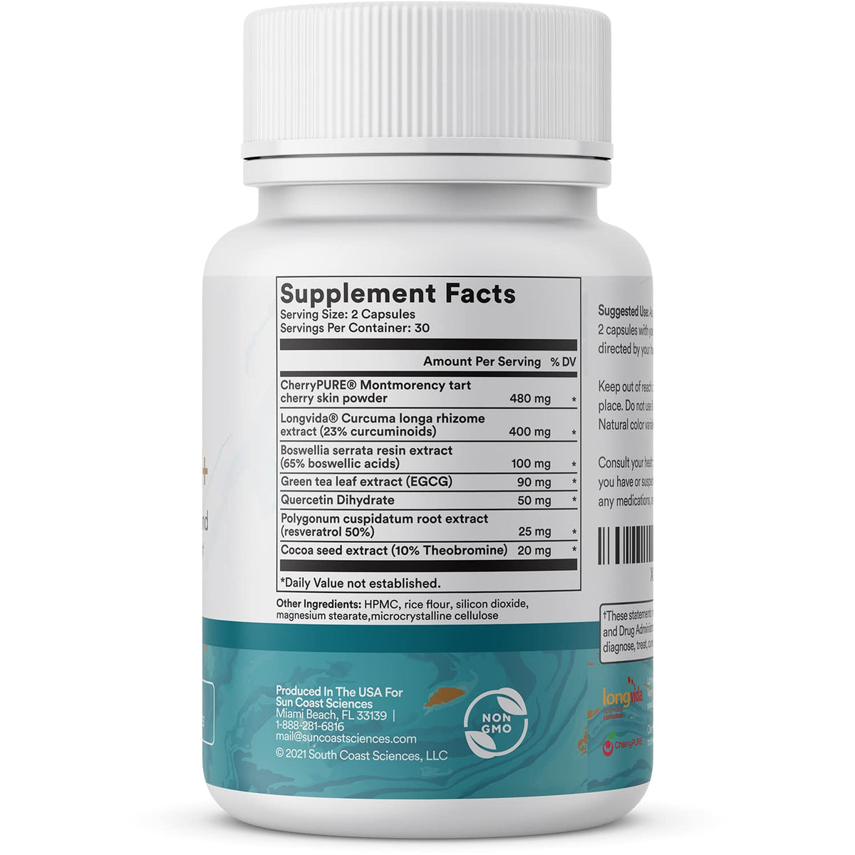 Vitalifi Vitacell+ Longvida Optimized Liposomal Curcumin Capsules - 60 Count - image 2