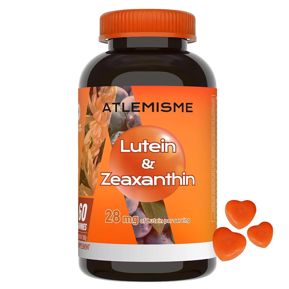 ATLEMISME Lutein Gummies with Zeaxanthin & Vitamin A - 60 Gummies