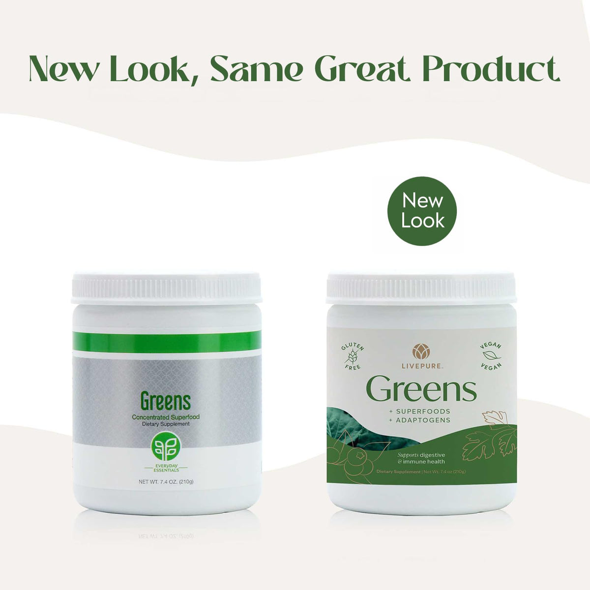 PURE Greens Superfood Powder for Energy & Nutrition - 7.4 oz - image 2