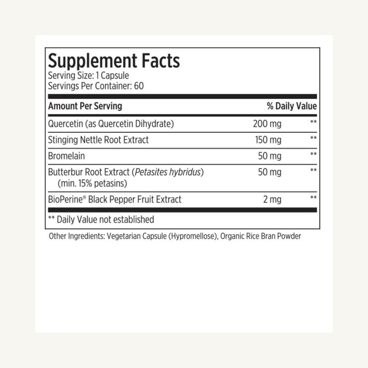 LES Labs Sinus & Seasonal Supplement for Respiratory Support - 60 Capsules - image 5