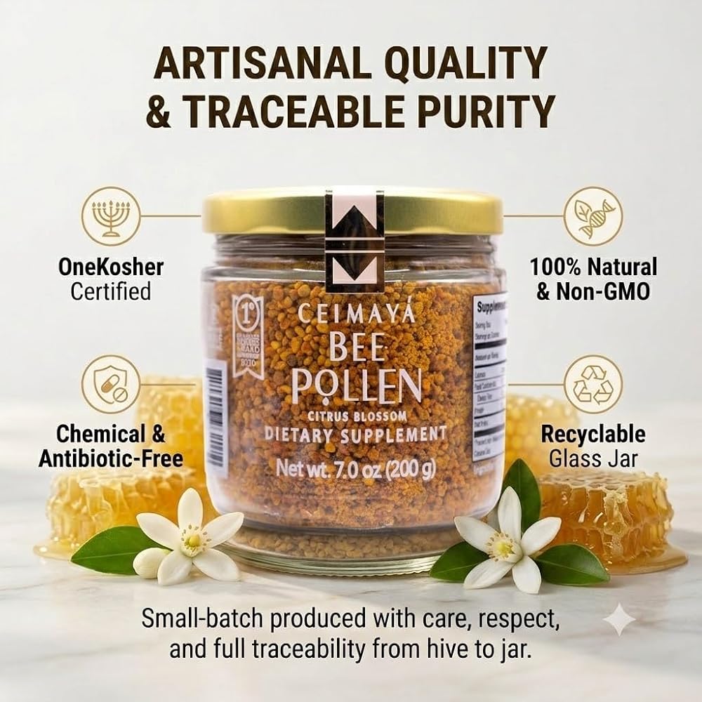 CEIMAYÁ Raw Bee Pollen Granules Natural Energy & Immunity - 7 oz - image 7