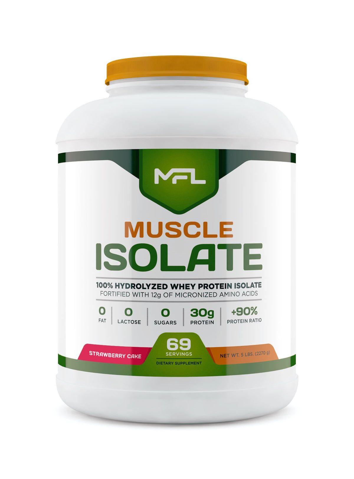 MUSCLE FOOD LABS MFL 100% Isolate Protein l 30g of Protein l 12g