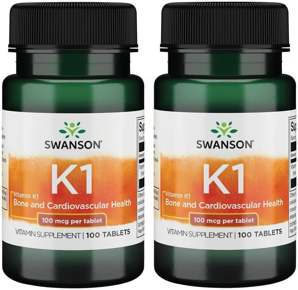 Swanson Vitamin K-1 100 mcg Bone and Blood Support - 200 Tablets