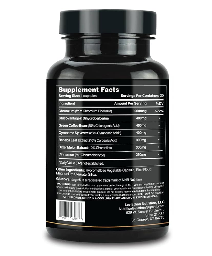 Leviathan GlucoSurge GDA with 400mg GlucoVantage Dihydroberberine - image 4