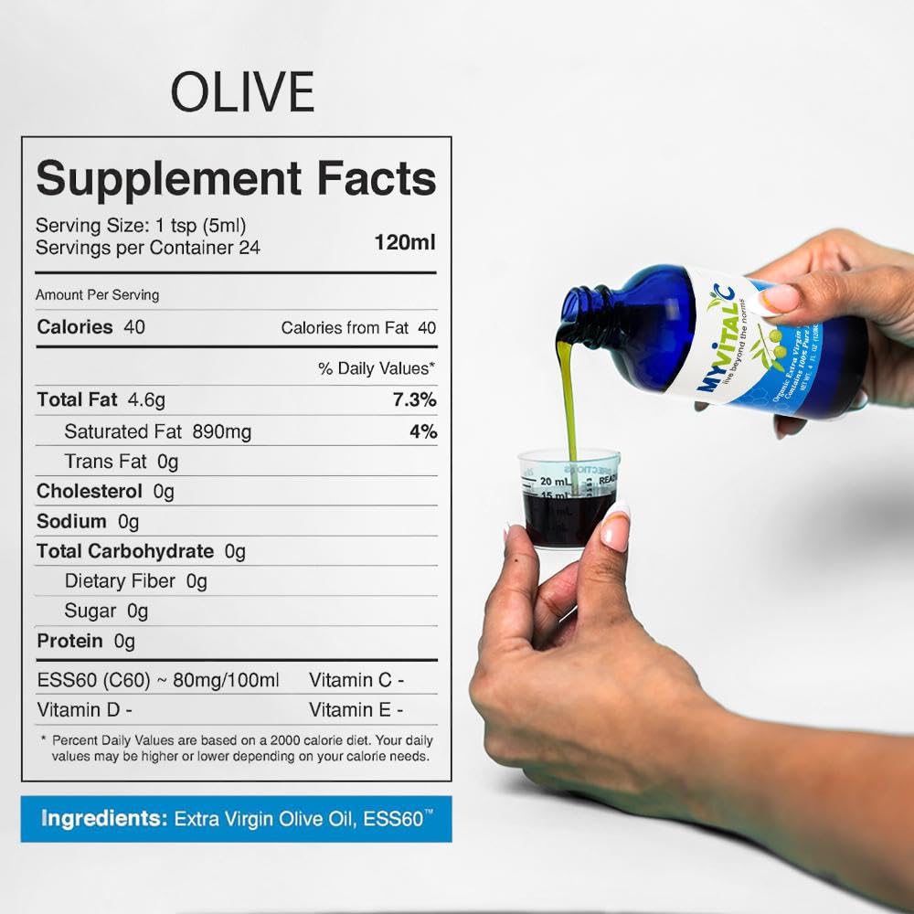 MyVitalC Organic Extra Virgin Olive Oil ESS60 Antioxidant - 4 Fl Oz - image 8