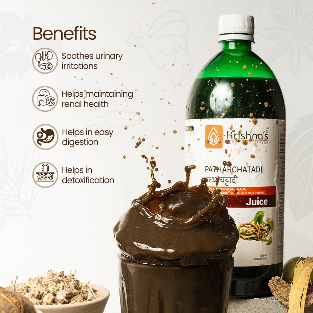 Krishna's Herbal & Ayurveda Patharchatadi Swaras Herbal Juice - 500 ml - image 3