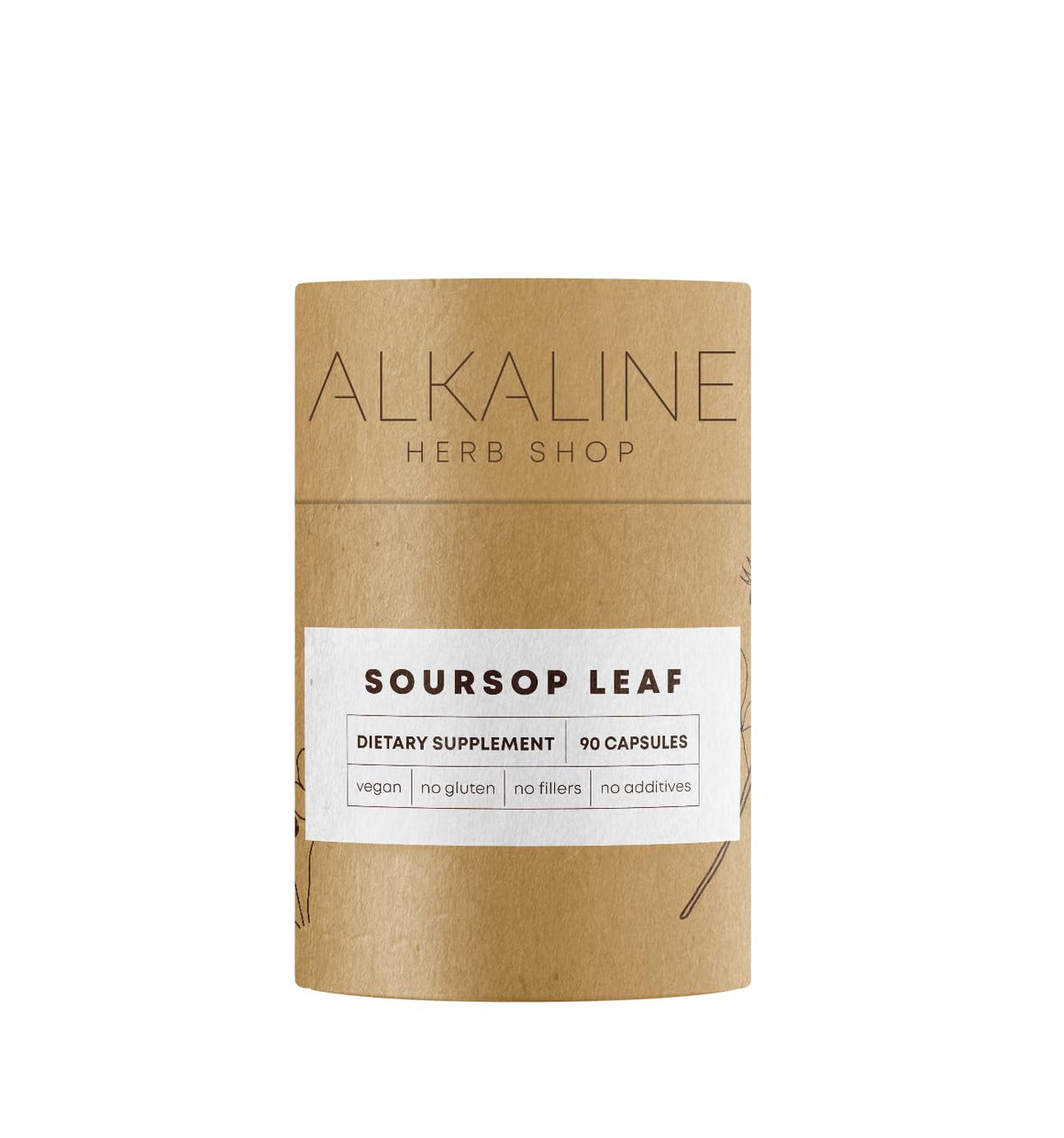 Alkaline Herb Soursop Leaf Supplement - 90 Capsules