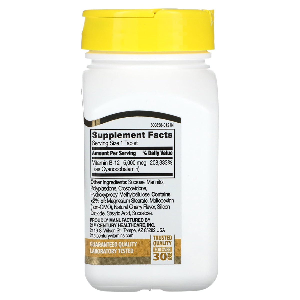 SIKXTOA 21st Century B-12 5000 mcg Sublingual Tablets - 110 Tablets - image 4