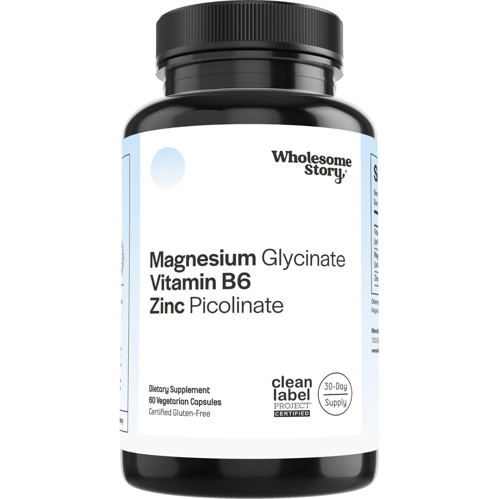 Wholesome Story Zinc Picolinate & Magnesium Glycinate with B6 - 60 Capsules