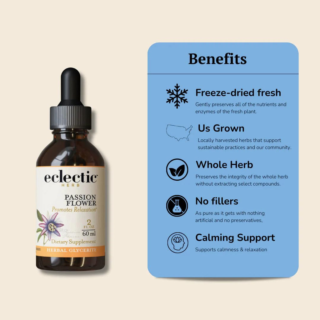 Eclectic Passion Flower Extract Liquid - 1 Fl Oz - image 4