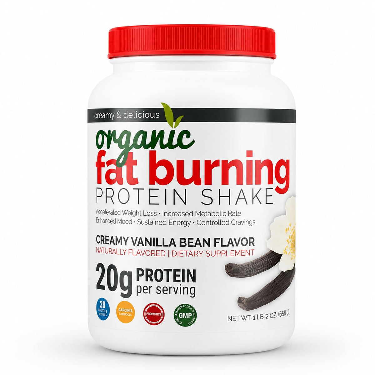 Maximum Slim Plant-Based Protein Shake Creamy Vanilla Bean - 513 oz