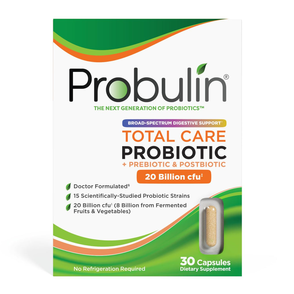 Probulin Total Care Probiotic Supplement 20 Billion CFU - 30 Capsules