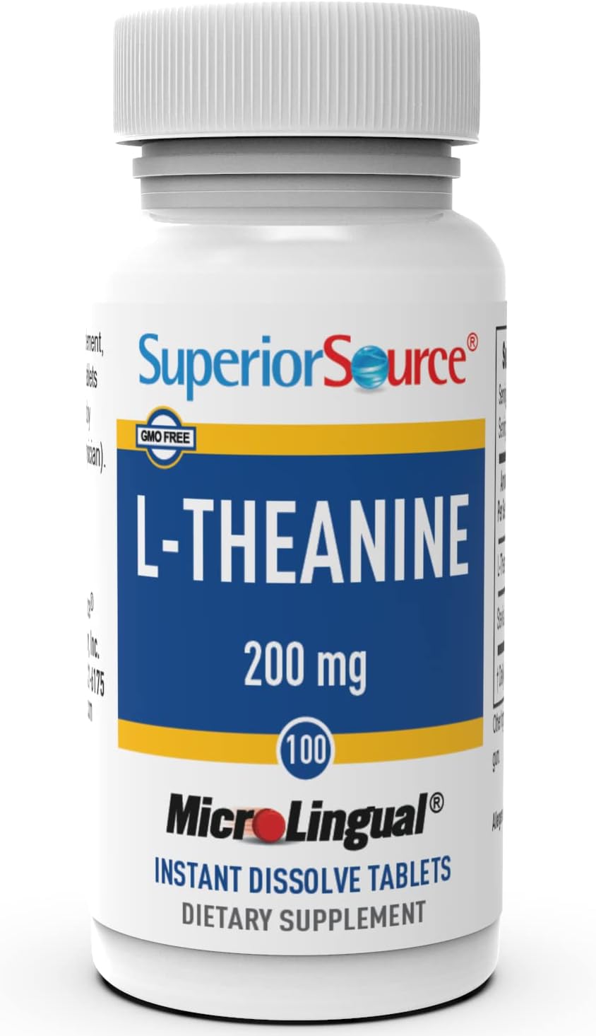 Superior Source L-Theanine 200 mg Sublingual Tablets - 100 Count - image 4