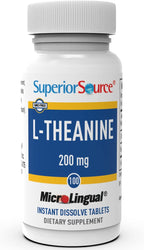 Superior Source L-Theanine 200 mg Sublingual Tablets - 100 Count - image 4