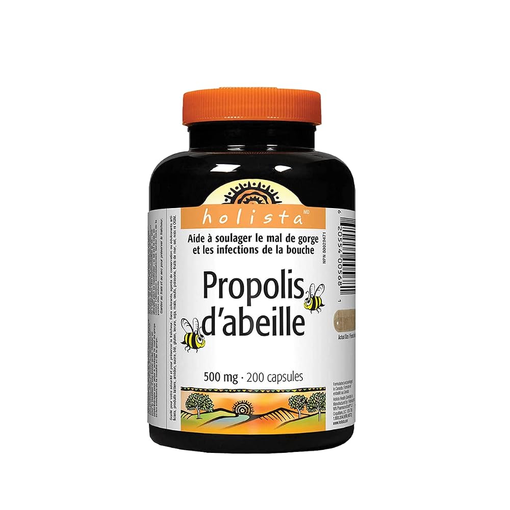 Holista Bee Propolis 500mg - 200 Capsules - image 2