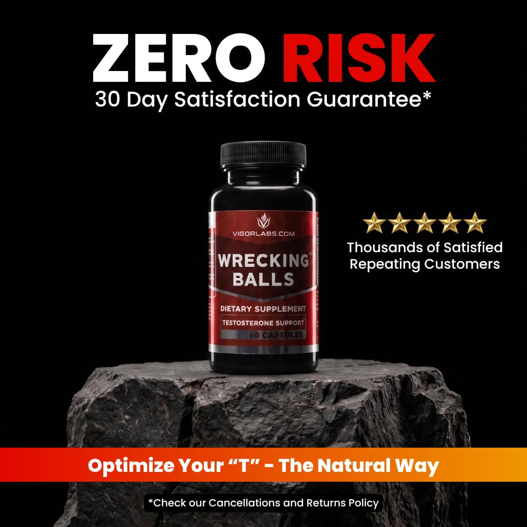 Vigor Labs Wrecking Balls Testosterone Booster - 60 Capsules - image 8