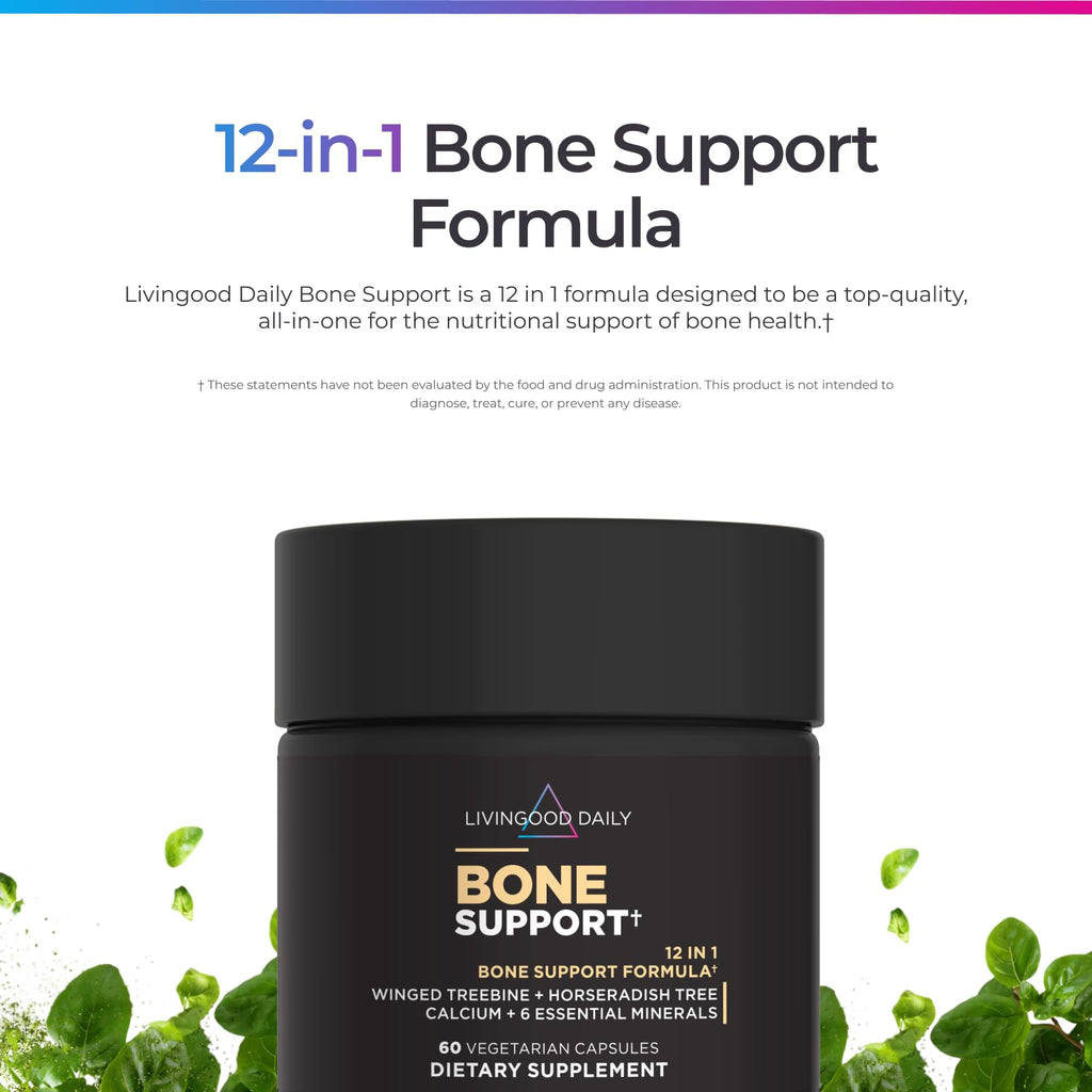 Livingood Daily Bone Health Support Calcium Supplement - 60 Capsules - image 3