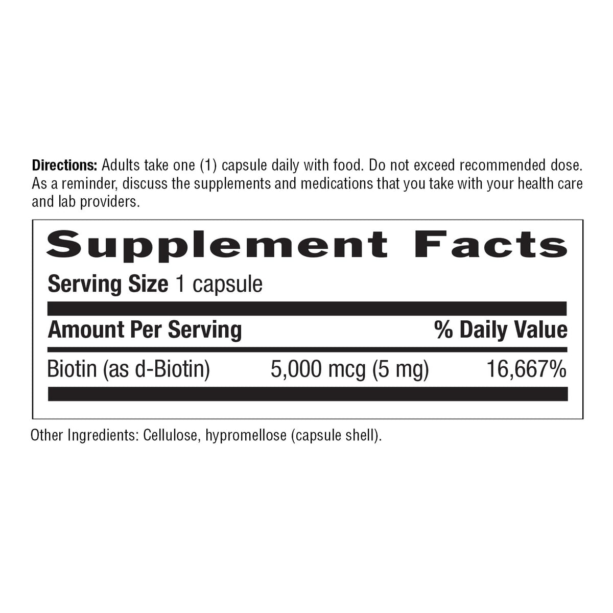 Country Life Biotin High Potency, 5mg- Certified Gluten Free
