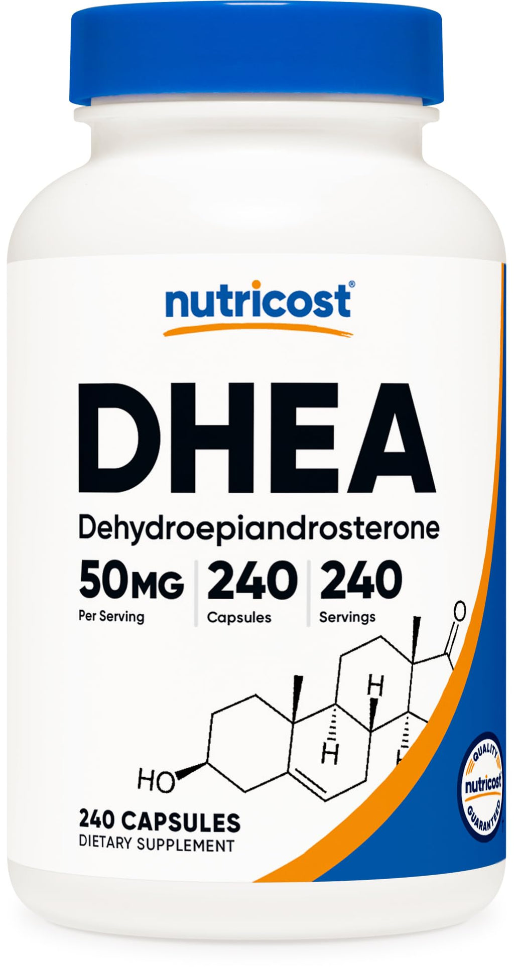 Nutricost DHEA 50mg Capsules - Gluten Free