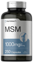 Horbäach MSM Supplement 1000mg - 250 Capsules