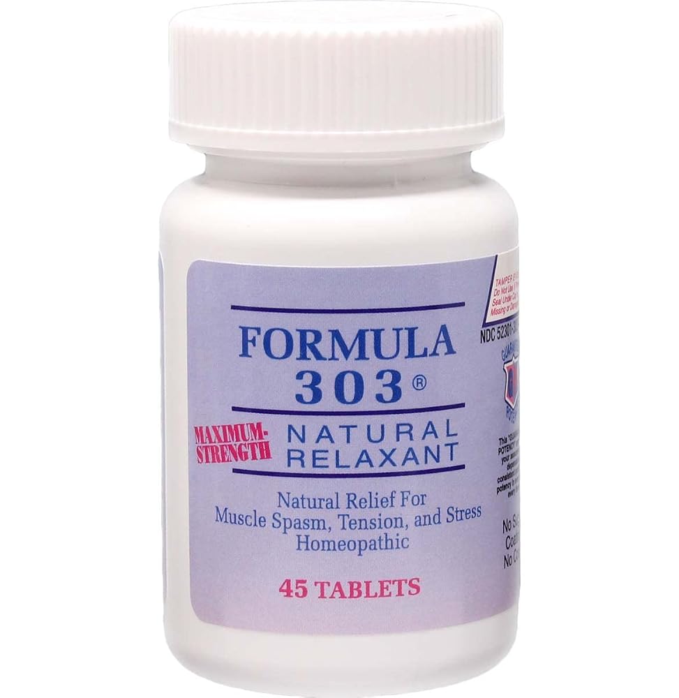 Dee CEE Labs Formula 303 Maximum Strength Tablets; All-Natural