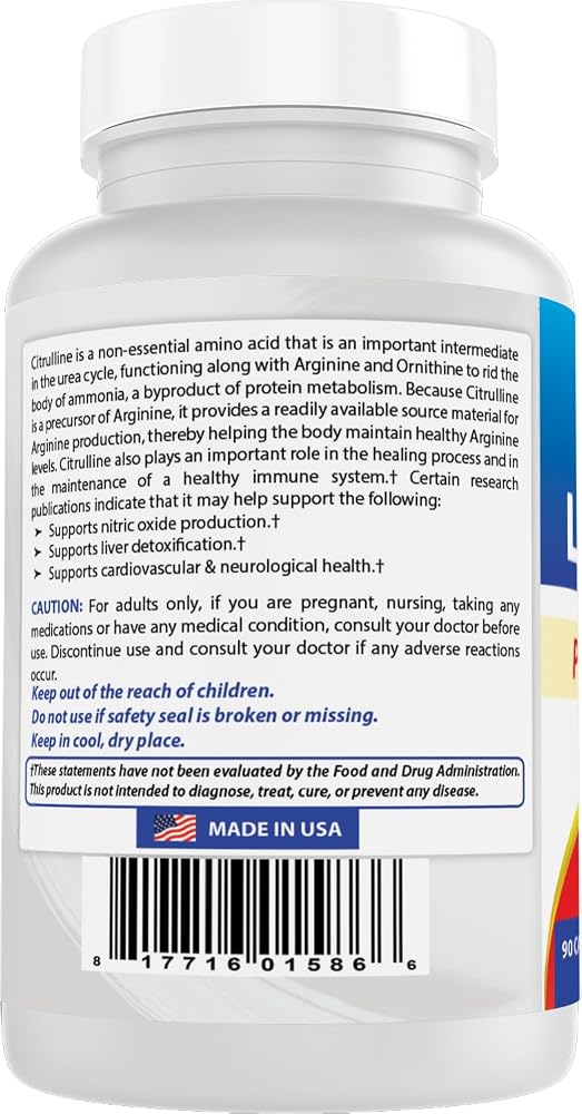 Best Naturals L-Citrulline Capsules - 1500mg/Serving - Non-GMO - image 9