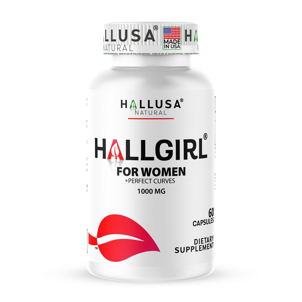 Hallusa Natural HallGirl Aguaje Fruit 1000mg Women's Wellness - 60 Capsules