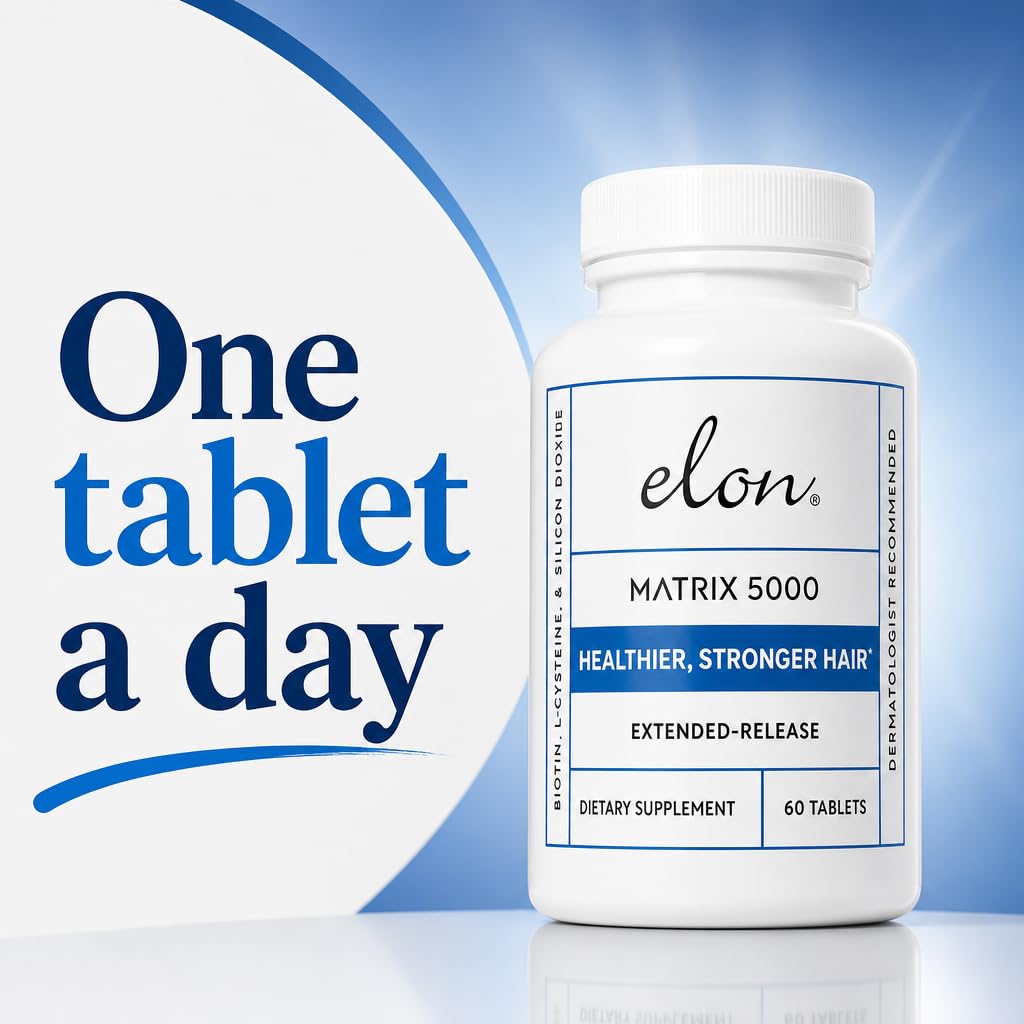 Elon Matrix 5000 Biotin 5000mcg Hair Growth Vitamins - 120 Tablets - image 3