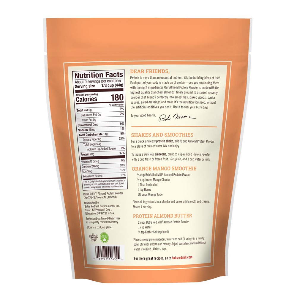 Bob's Red Mill Gluten Free Almond Protein Powder - 14 oz - image 2