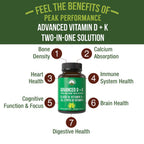 Peak Performance Vitamin D 10000 IU with Vitamin K - 60 Capsules - image 2