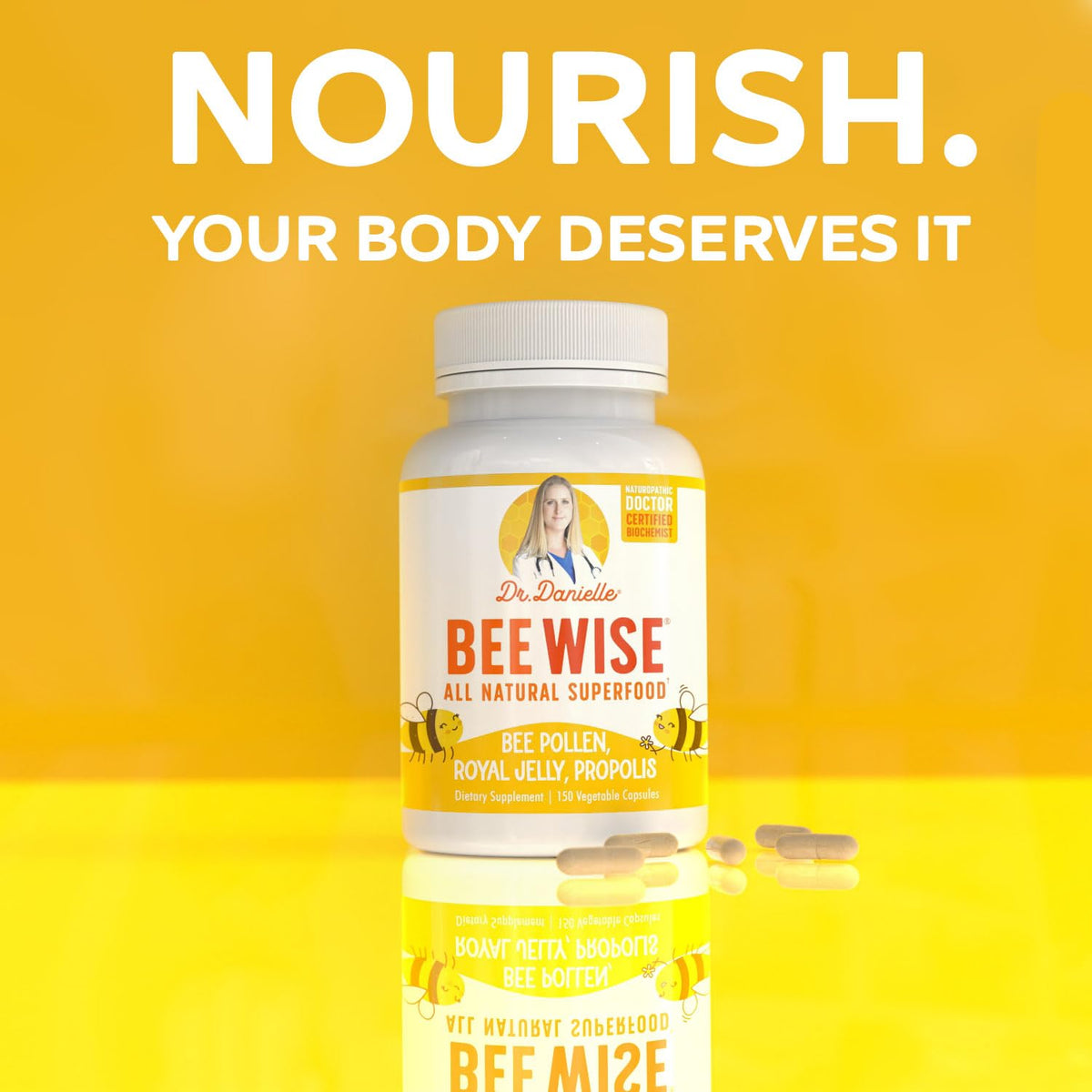 Doctor Danielle Bee Wise Bee Pollen Supplement - 150 Capsules - image 4