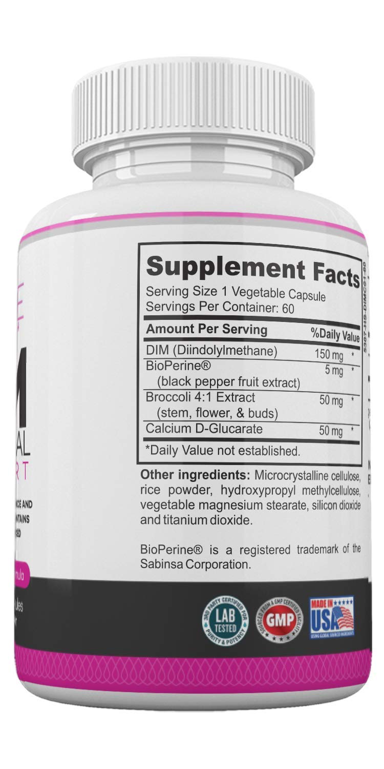 LadyMe DIM Supplement 150mg for Women Hormone Balance - 60 Capsules - image 5