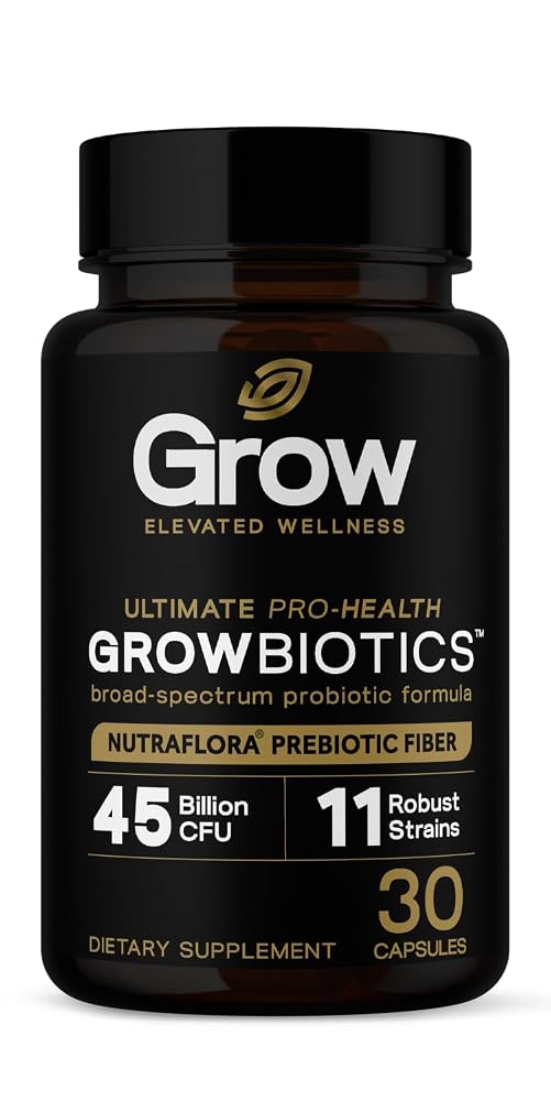 LIJA GrowBiotics Probiotic with Prebiotic Fiber - 30 Capsules