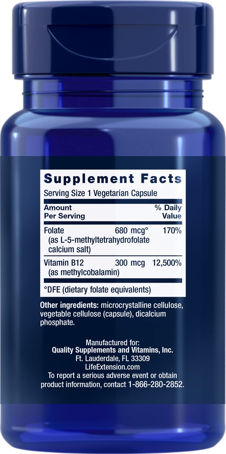 Life Extension BioActive Folate & Vitamin B12