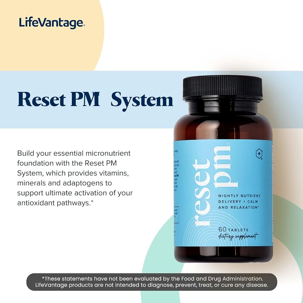 LifeVantage Rise AM and Reset PM Daily Multivitamin System
