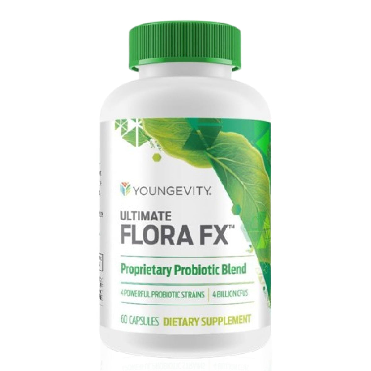 Youngevity Ultimate Flora FX Prebiotic Probiotic 4 Billion CFU - 60 Capsules