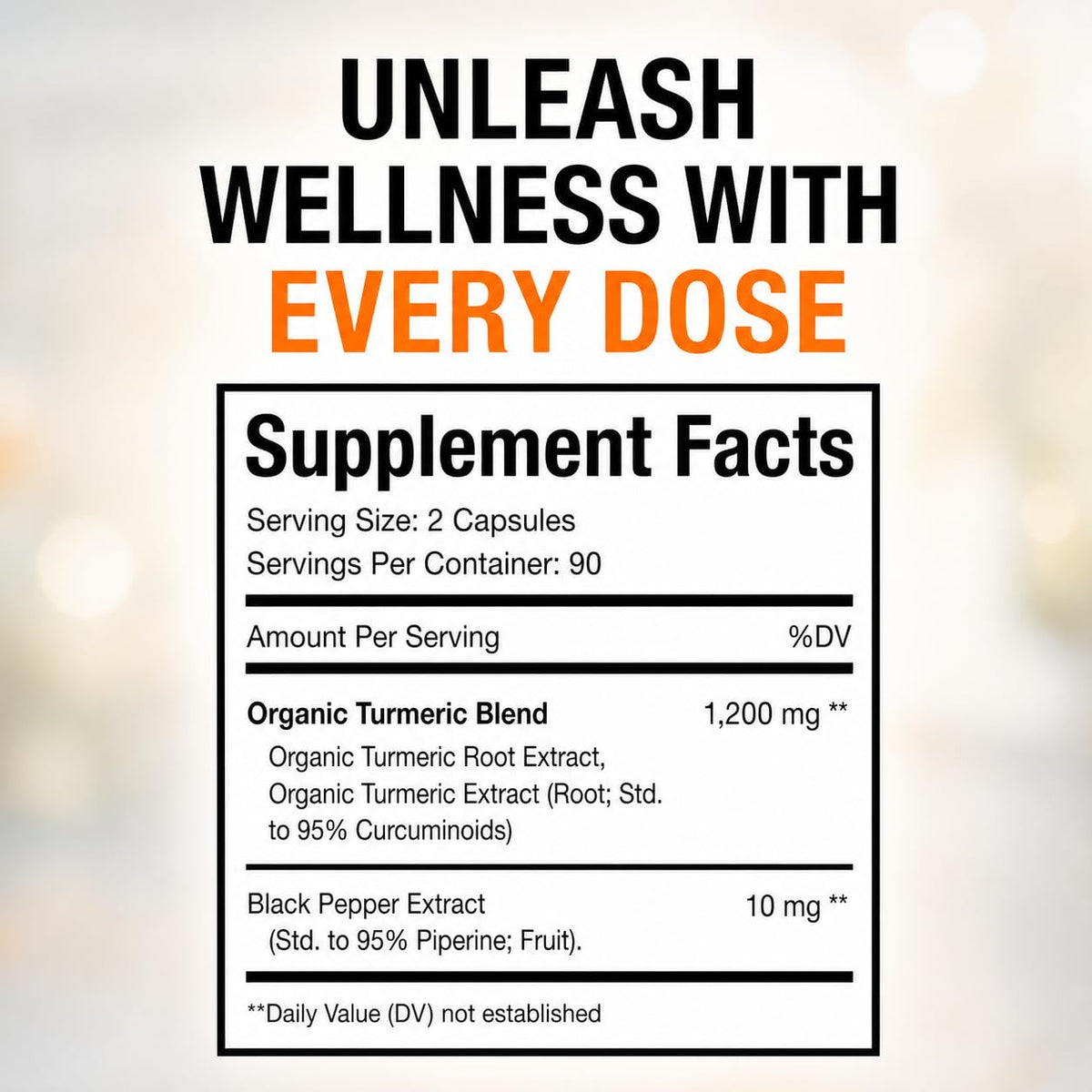 Pure By Nature Turmeric with Black Pepper 95% Curcuminoids - 180 Capsules - image 5