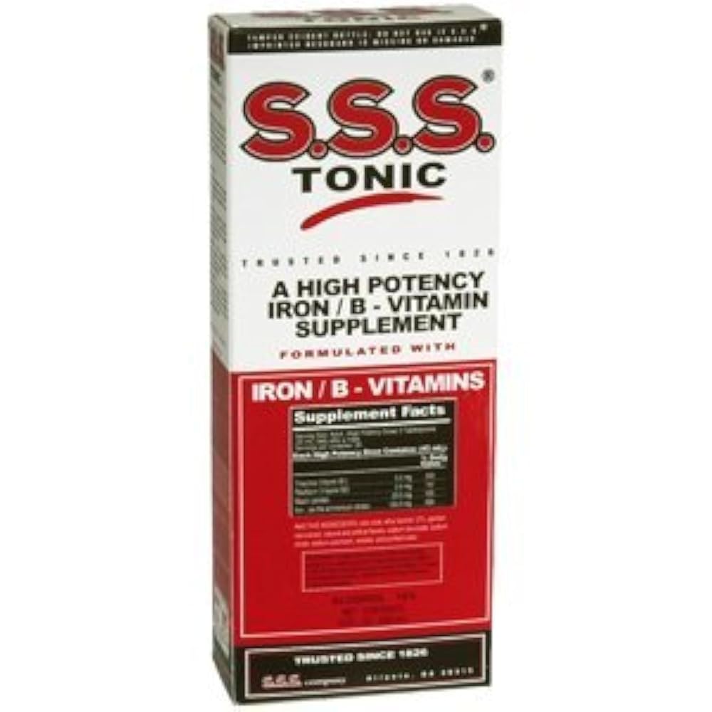 SSS Tonic Iron and Vitamin B Supplement - 10 Fl Oz