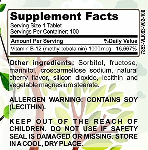Herbal Forest Vitamin B-12 1000mcg - 30 Tablets - image 2