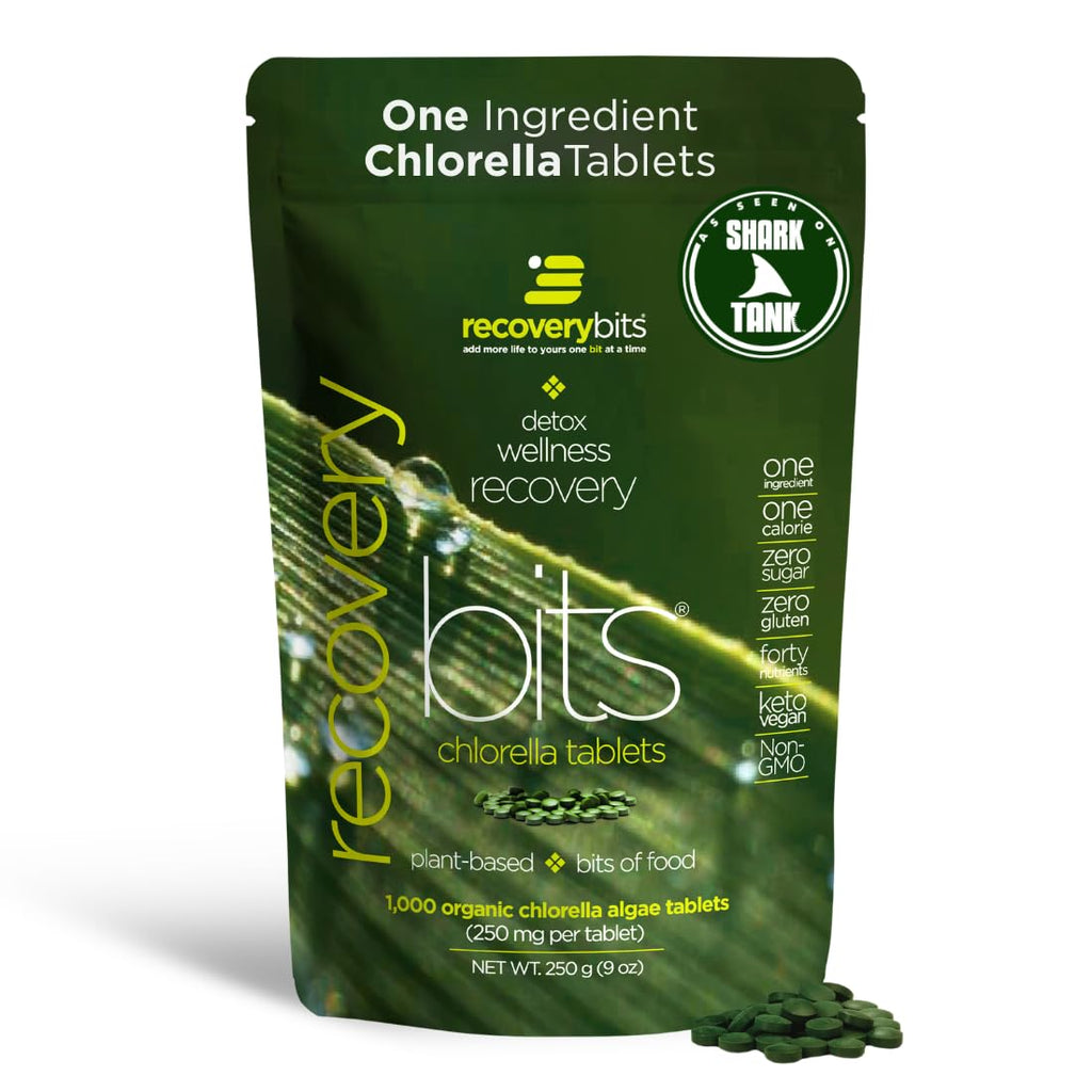 ENERGYBITS RECOVERYbits Organic Chlorella Tablets - 1000 Tablets