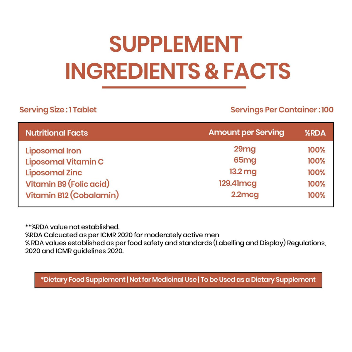 Himalayan Organics Chelated Iron Supplement for Women - 100 Tablets - image 2