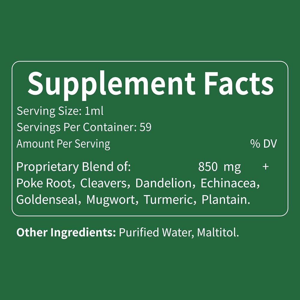 Selvaherb Poke Root Lymphatic Drainage Drops - 2 Fl Oz - image 8