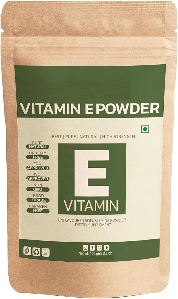 Generic MU 100% Pure Vitamin E Powder for Skin and Hair - 100g