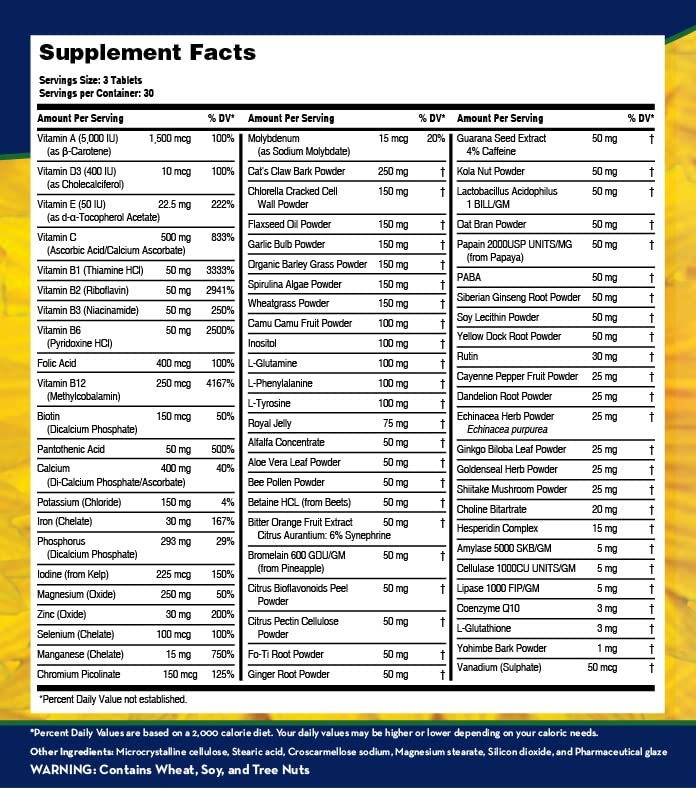 LifeSource Vitamins Whole Food Multivitamin & Minerals - 90 Tablets - image 2