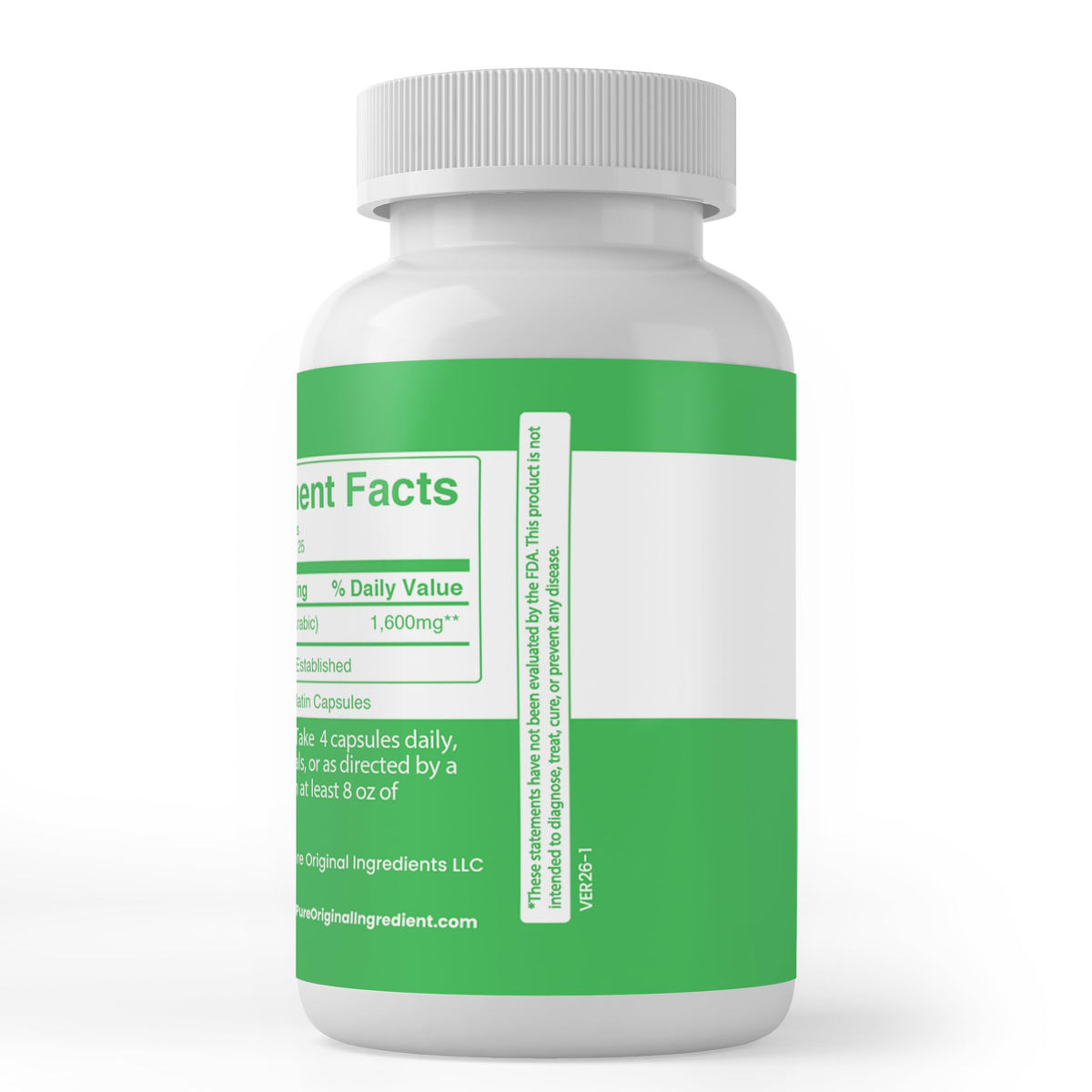 PURE ORIGINAL INGREDIENTS Prebiotic - 100 Capsules - image 3