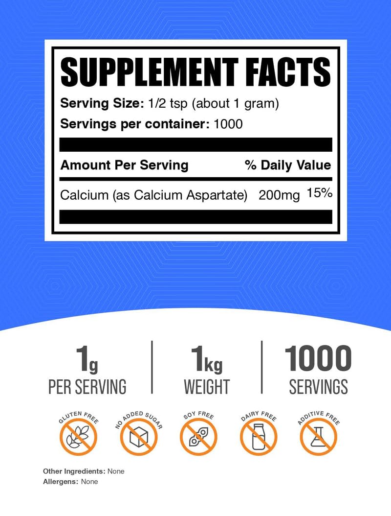 BulkSupplements.com Calcium Aspartate Powder
