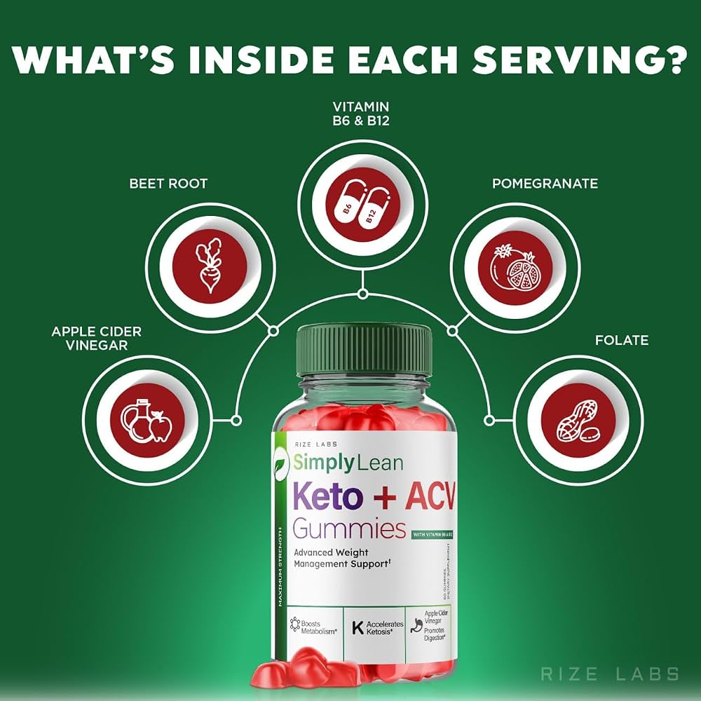 rize labs Simply Lean Keto + ACV Gummies - 60 Gummies - image 4